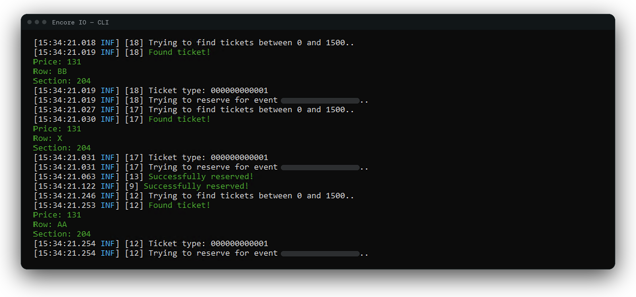 Encore IO command-line application